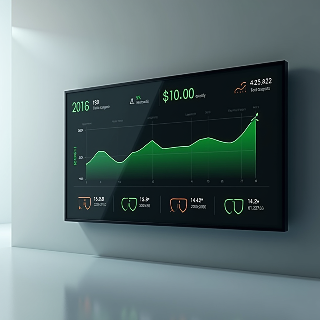A digital dashboard displaying real time power consumption g