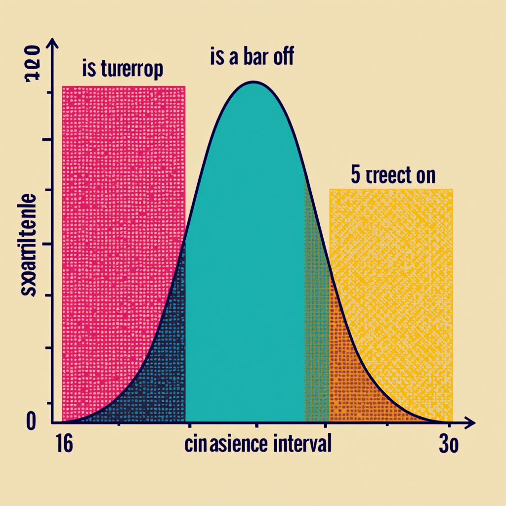 A statistical distribution chart showing a bell curve with f